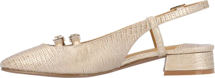 Jovana Lizard Embossed Slingback Pump - Image 7