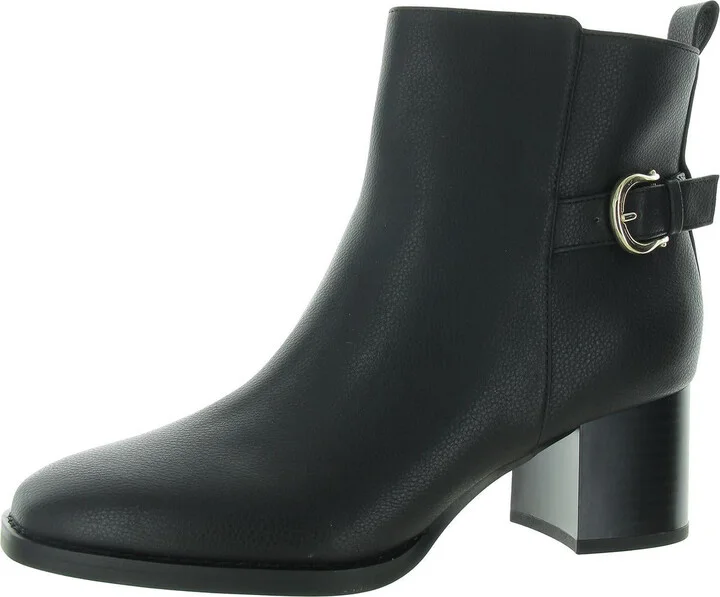 Jovviee Womens Buckle Slip On Ankle Boots