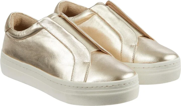 Joy Metallic Leather Sneaker