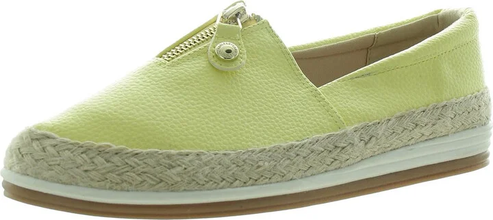 Joy Womens Zipper Faux Leather Loafers