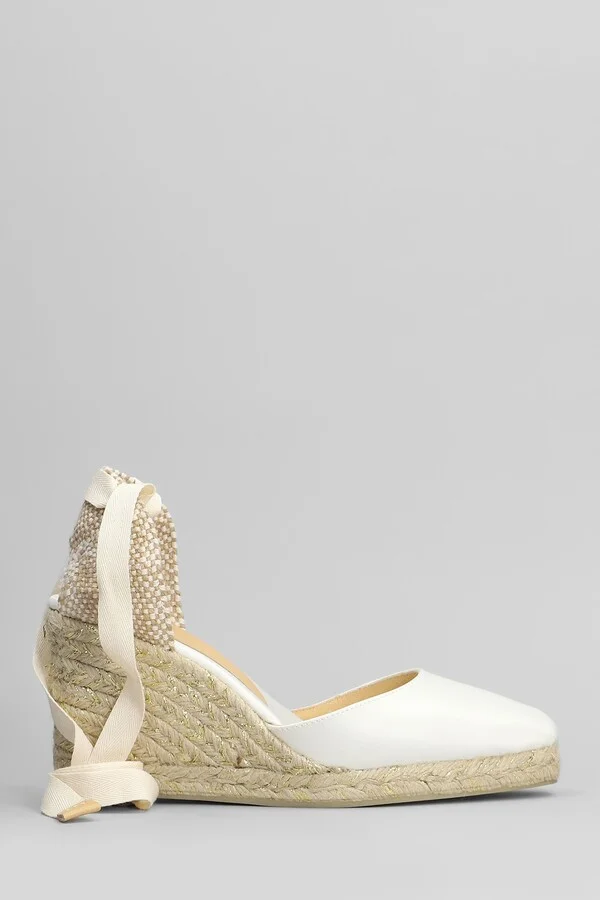 Joyce-8-006 Wedges In White Satin