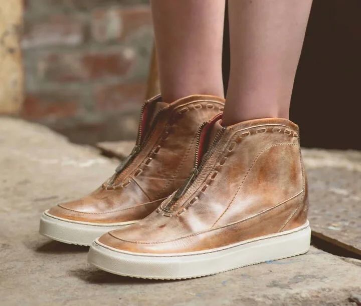 Joyce In Tan Rustic White Bfs