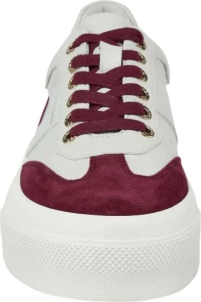 Jslides Gabbie Sneaker - Off white/wine leather - Image 5