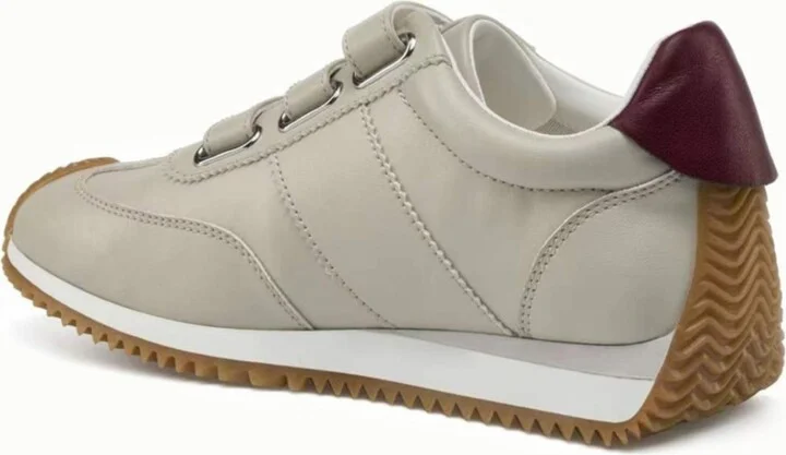 Jslides Lyla Sneaker - Off white/wine leather - Image 3