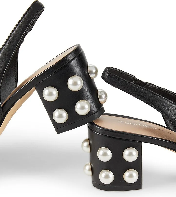 Jte 60MM Leather Slingback Pumps - Image 6