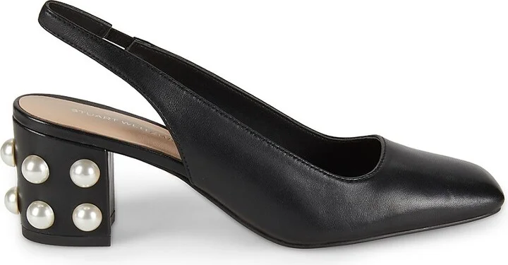 Jte 60MM Leather Slingback Pumps