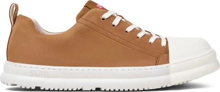 Juction Runner lace-up nubuck leather sneakers