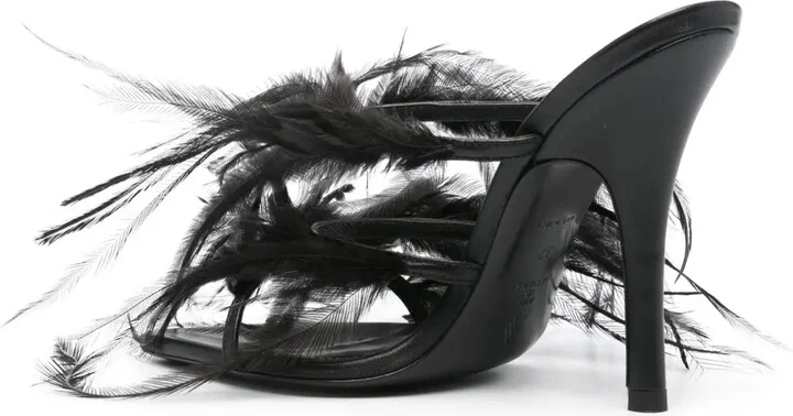 Judy 105mm feather-detail sandals - Image 3