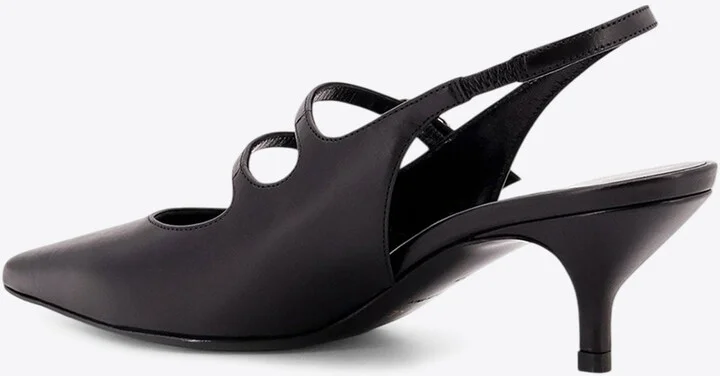 Judy 55 Double Strap Mary-Jane Slingback Pumps - Image 2