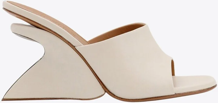 Jug 110 Leather Wedge Mules