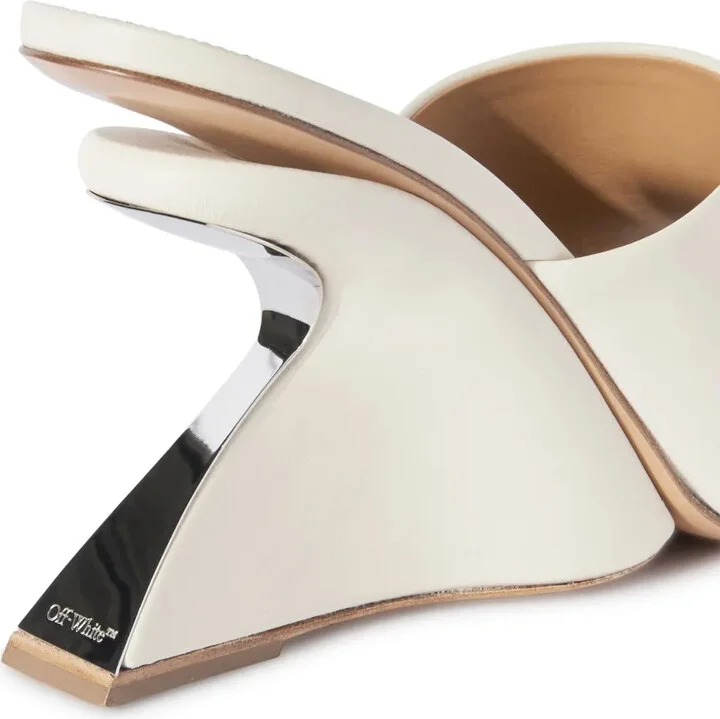 Jug wedge-heel leather mules - Image 5