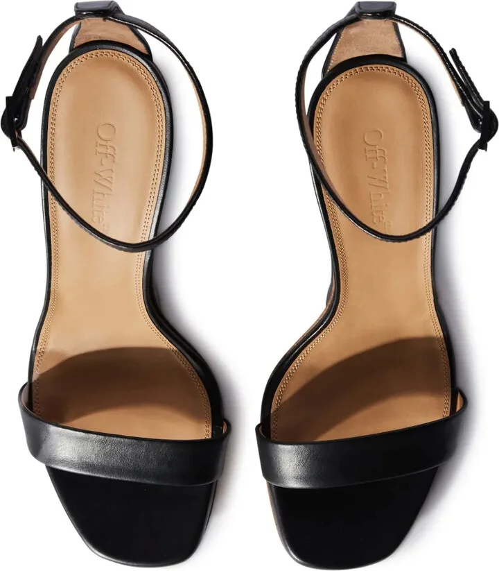 Jug wedge-heel leather sandals - Image 4