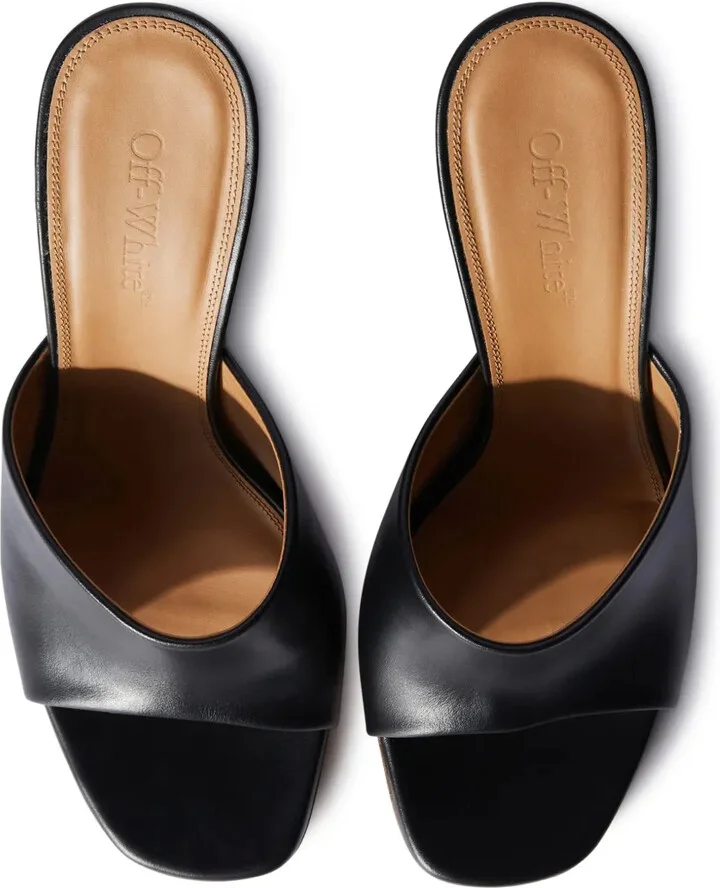 Jug wedge-heel leather sandals - Image 4
