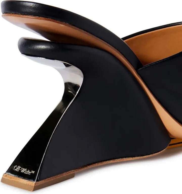 Jug wedge-heel leather sandals - Image 5