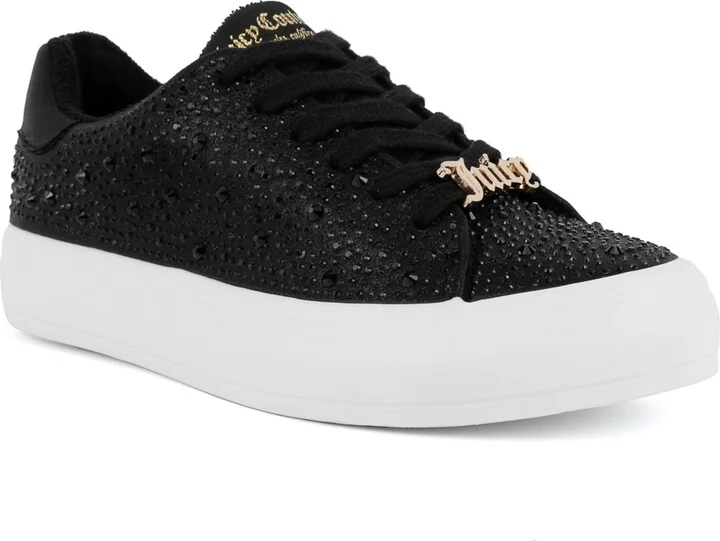 Juicy Couture Women's Alanis B Rhinestone Lace-Up Platform Sneakers