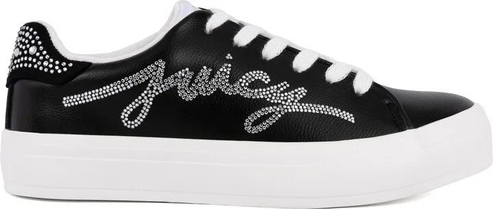 Juicy Couture Women's Auerlie Embellished Sneakers - White/Pink - Image 6