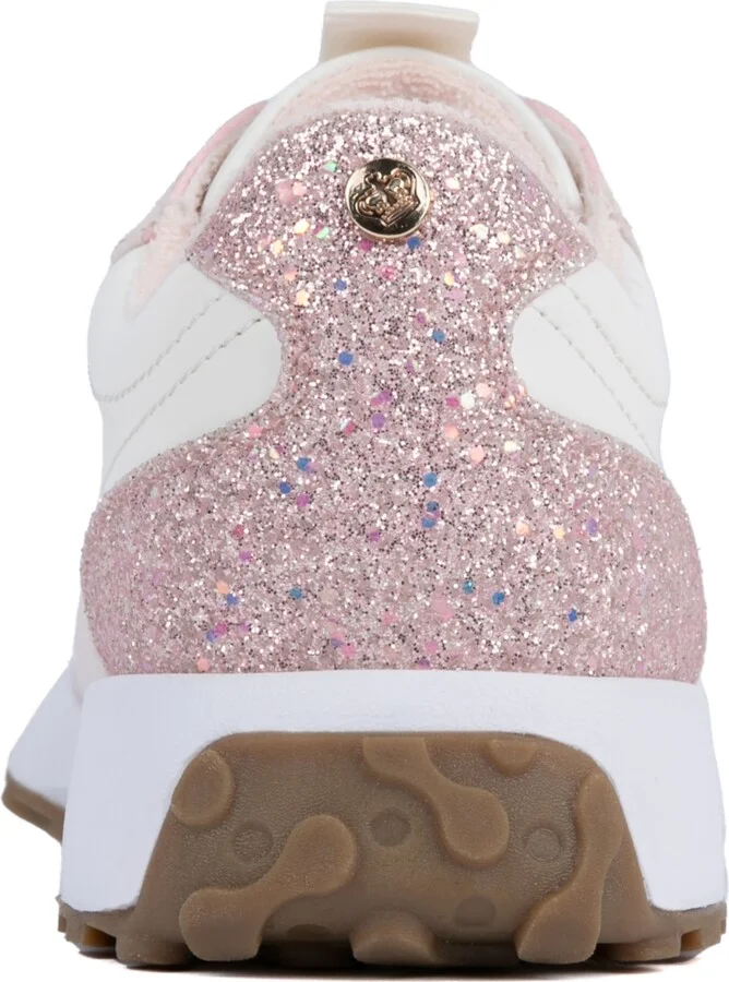 Juicy Couture Women's Eunice Lace-Up Sneakers - Blush/White - Image 3