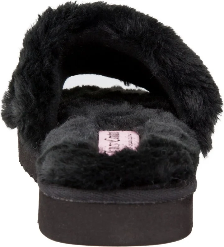 Juicy Couture Women's Halo Faux Fur Slip-On Slippers - Image 3