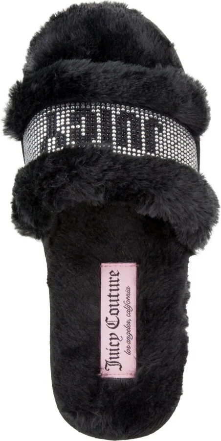 Juicy Couture Women's Halo Faux Fur Slip-On Slippers - Image 4