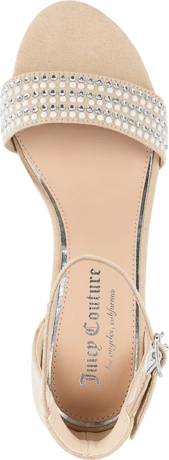 Juicy Couture Women's Nelly Rhinestone Two-Piece Platform Dress Sandals - Image 8