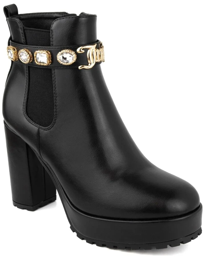Juicy Couture Women's Python Ankle Booties