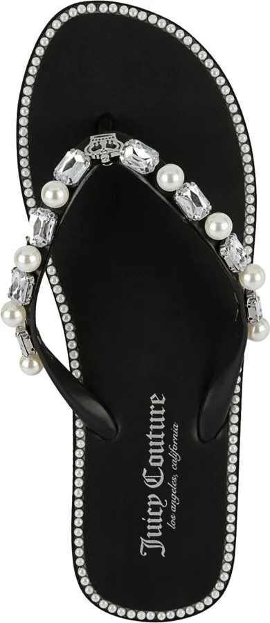 Juicy Couture Women's Sade 2 Embellished Flip Flop Sandals - Image 4