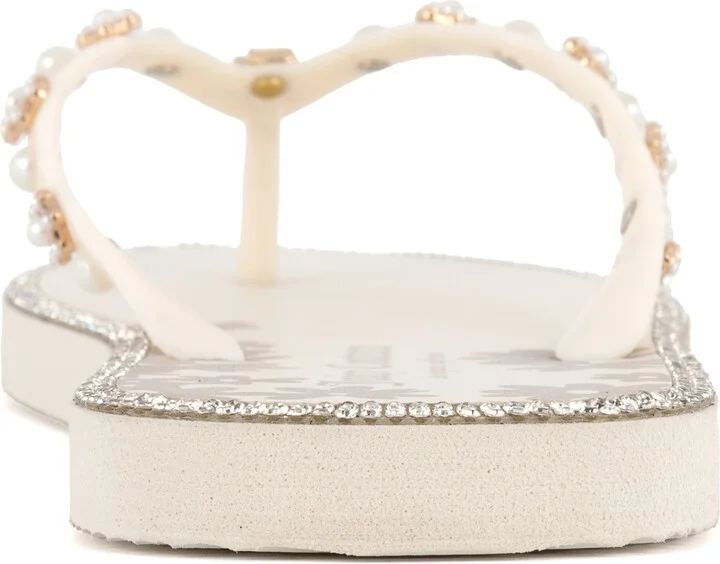 Juicy Couture Women's Sanba Embellished Flip Flops - Image 3