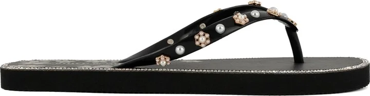 Juicy Couture Women's Sanba Embellished Flip Flops - Image 6