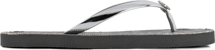 Juicy Couture Women's Shamrock Flip Flops - Gray/Silver - Image 2