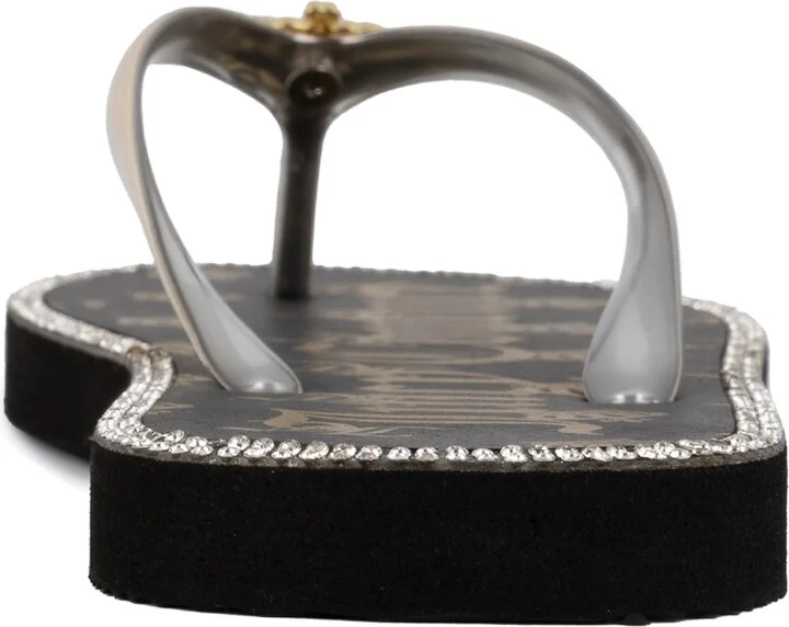 Juicy Couture Women's Shamrock Flip Flops - Gray/Silver - Image 7