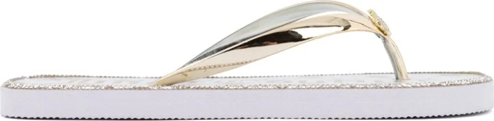 Juicy Couture Women's Shamrock Flip Flops - Gray/Silver - Image 10