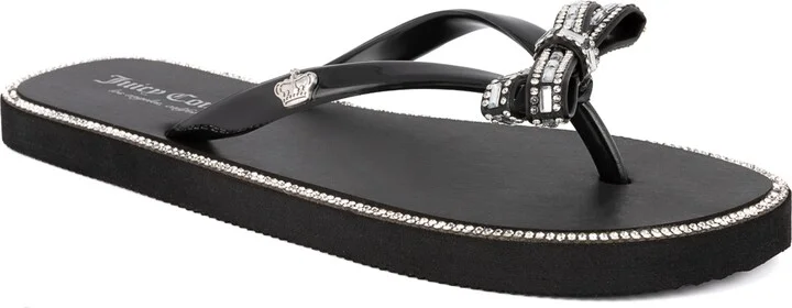 Juicy Couture Women's Sierra Bow Flip Flops