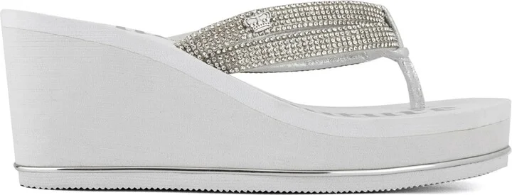 Juicy Couture Women's Unwind Rhinestone Platform Wedge Sandals - Image 2