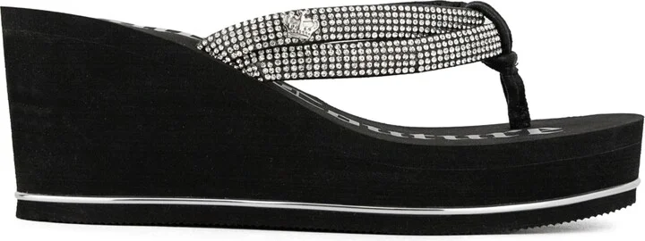 Juicy Couture Women's Unwind Rhinestone Platform Wedge Sandals - Image 10
