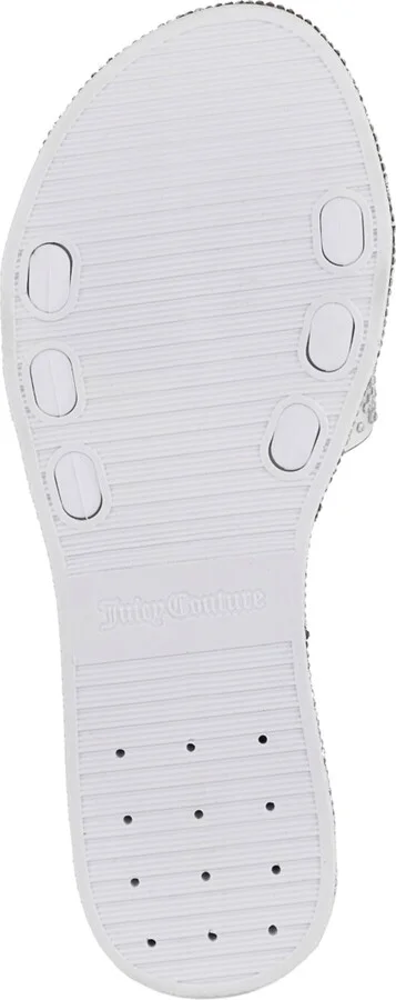 Juicy Couture Women's Yamara Slide Flat Sandals - Clear, Silver - Image 5