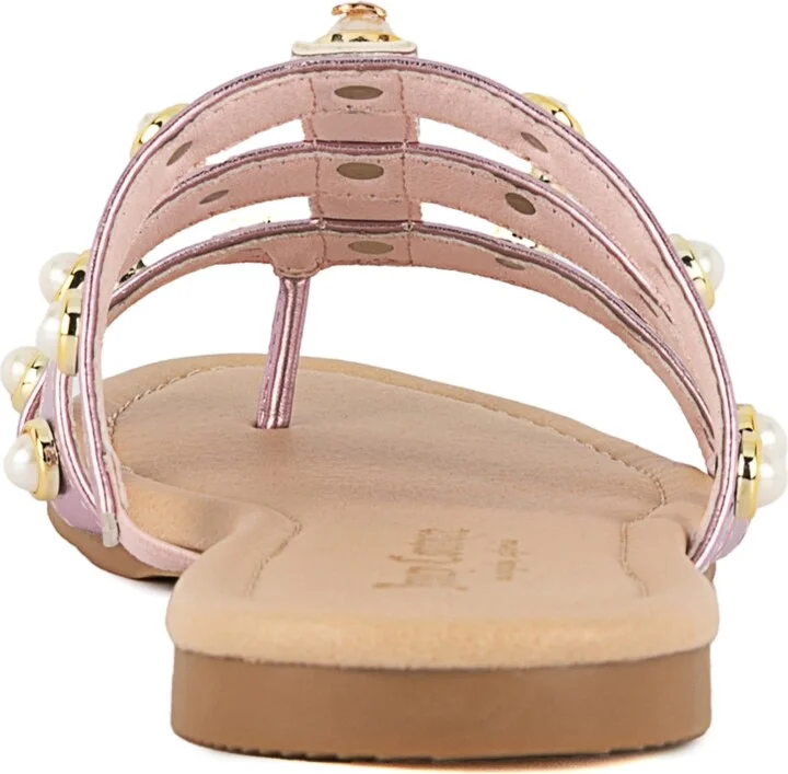 Juicy Couture Women's Zallymae Embellished Slide Flat Sandals - Image 3