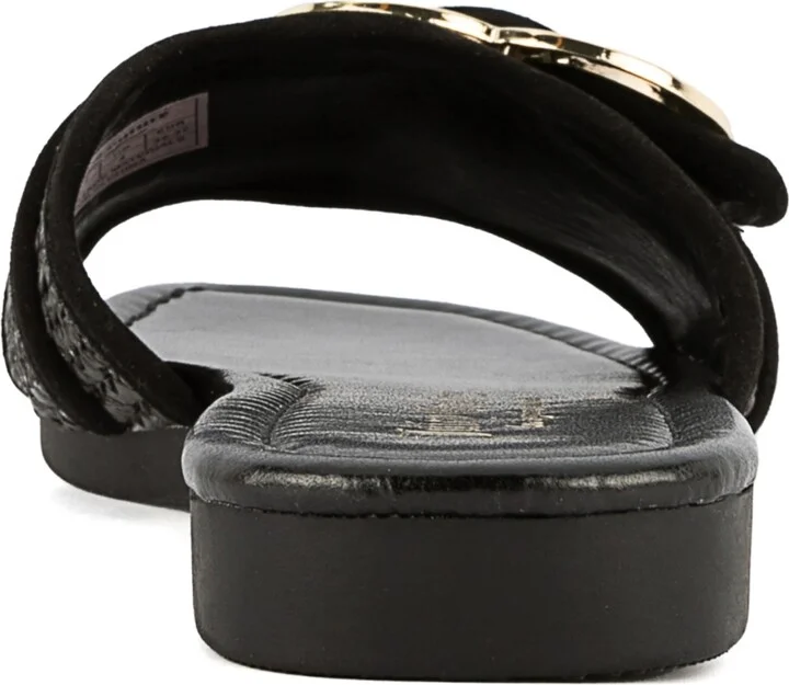 Juicy Couture Women's Zapphire Heart Buckle Slide Flat Sandals - Image 3