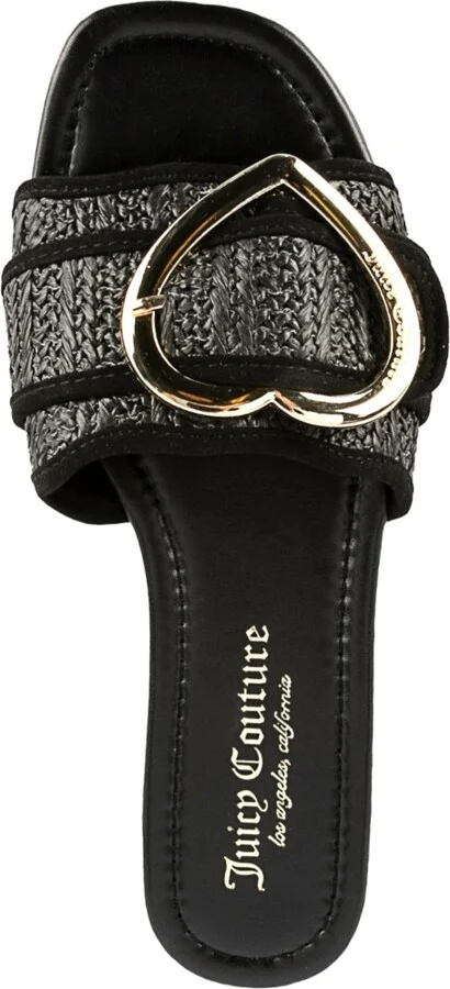 Juicy Couture Women's Zapphire Heart Buckle Slide Flat Sandals - Image 4
