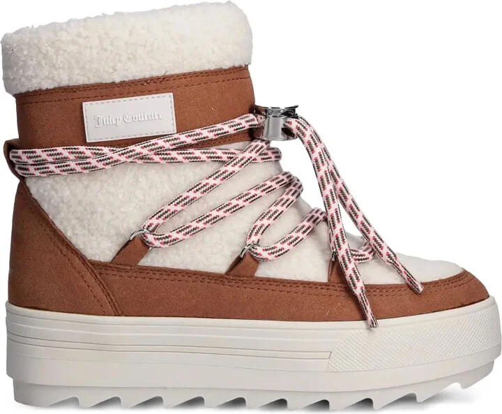 Juicy platform lace-up snow boots