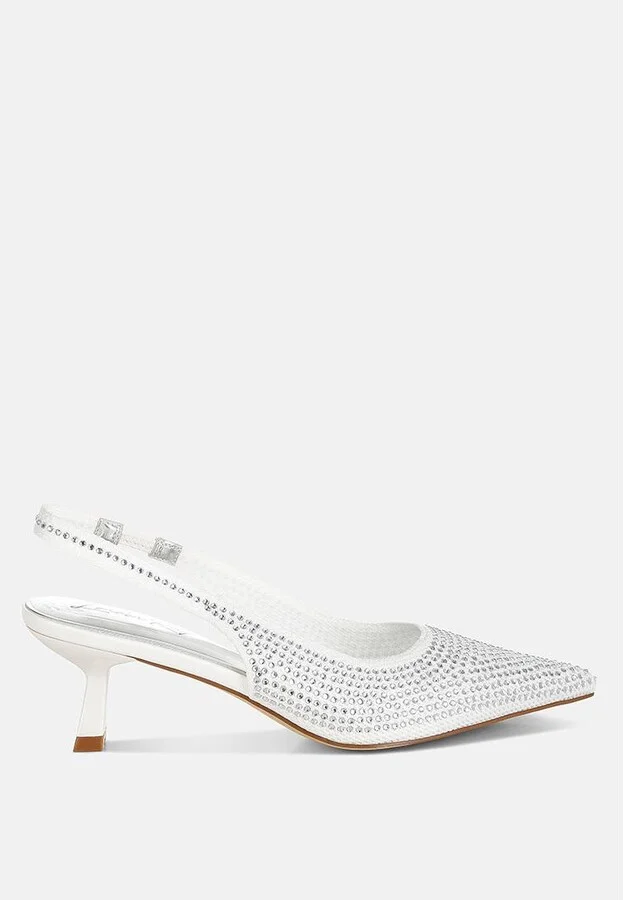 Julep Flyknit Rhinestone Slingback Sandals