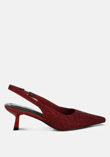 Julep Flyknit Rhinestone Slingback Sandals Women