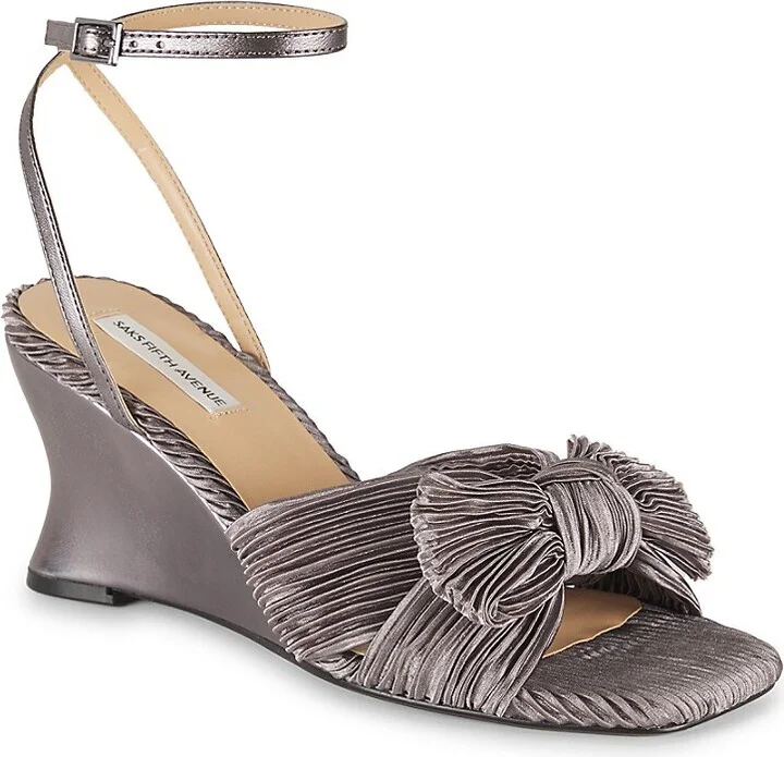 Jules 76MM Pleated Leather Sandals - Image 2