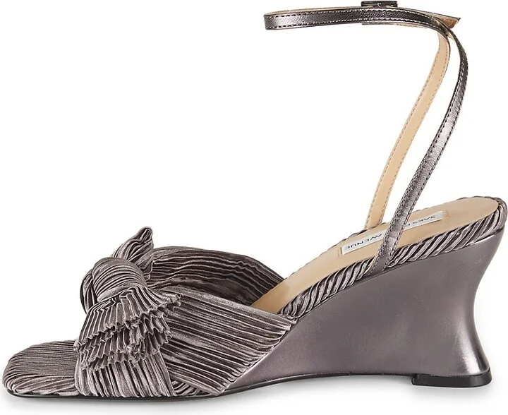 Jules 76MM Pleated Leather Sandals - Image 4