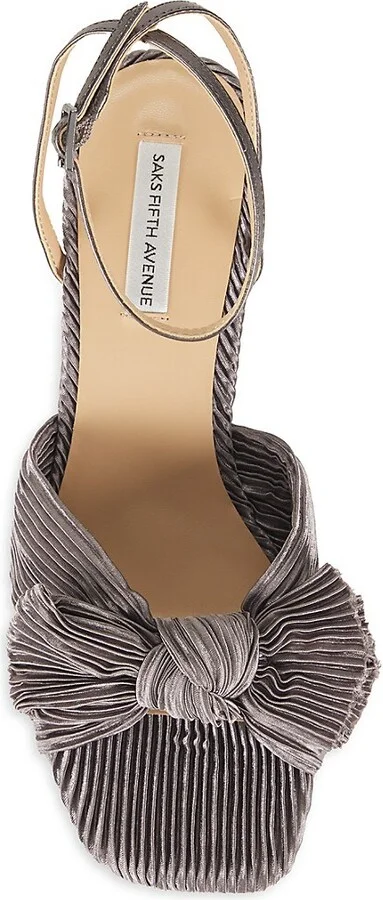 Jules 76MM Pleated Leather Sandals - Image 5