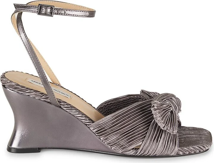Jules 76MM Pleated Leather Sandals