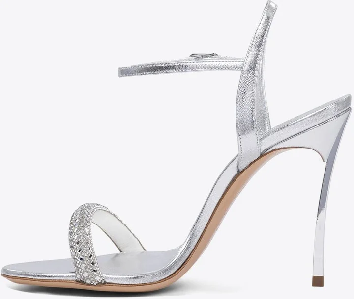 Julia 100 Leather Stiletto Sandals - Image 2