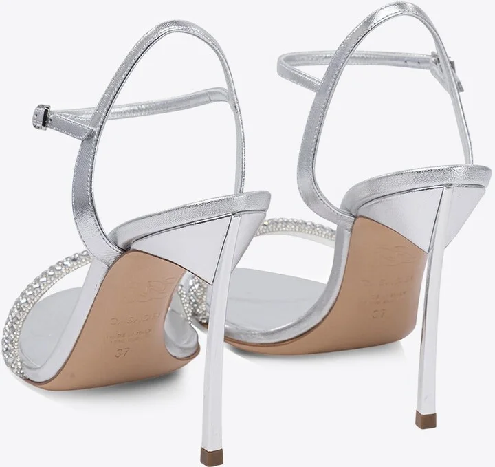 Julia 100 Leather Stiletto Sandals - Image 3