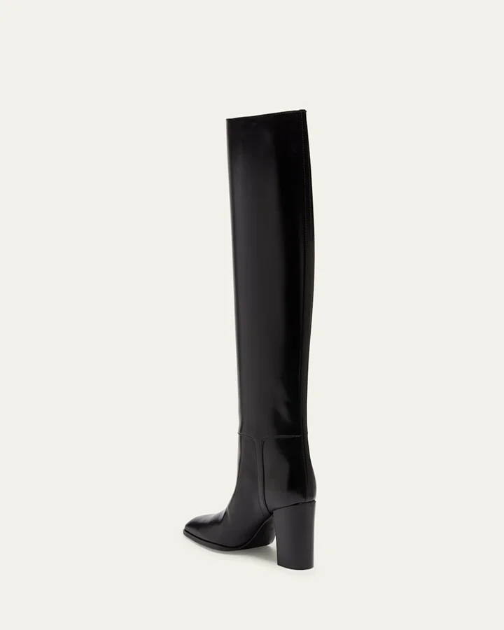 Julia 75 Knee-High Leather Boots - Image 4