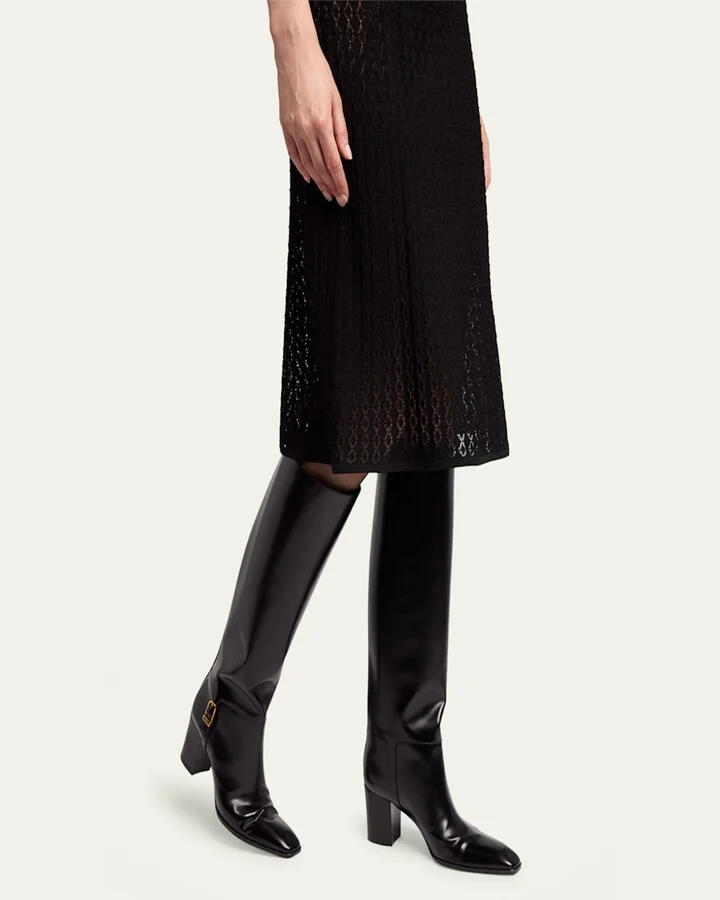 Julia 75 Knee-High Leather Boots - Image 5