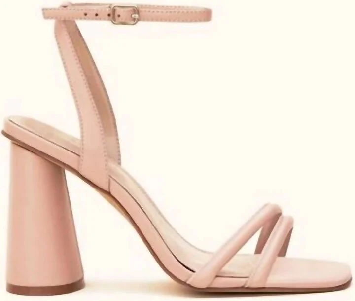 Julia Chunky Heel In Nude Blush